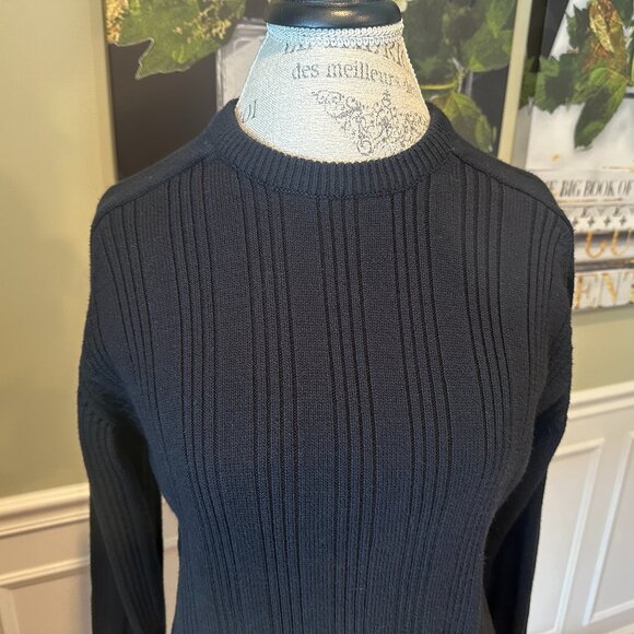 MICHAEL BRANDON MEN'S PULLOVER CREW NECK SWEATER:PRE-OWNED BLACK LARGE - Picture 3 of 11